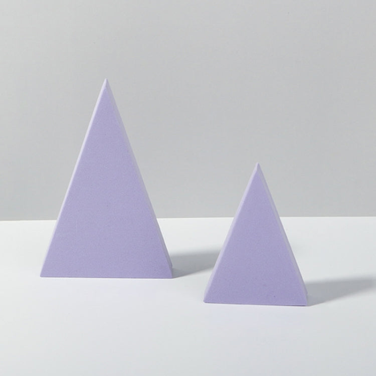Geometric Cube Solid Color Photography Photo Background Table Shooting Foam Props — Purple