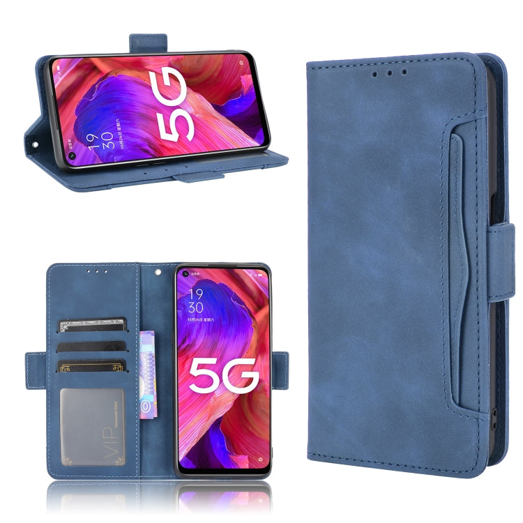 Skin Feel Calf Pattern Horizontal Flip Leather Case with Holder & Card Slots & Photo Frame — For Xiaomi Redmi Note 10  5G