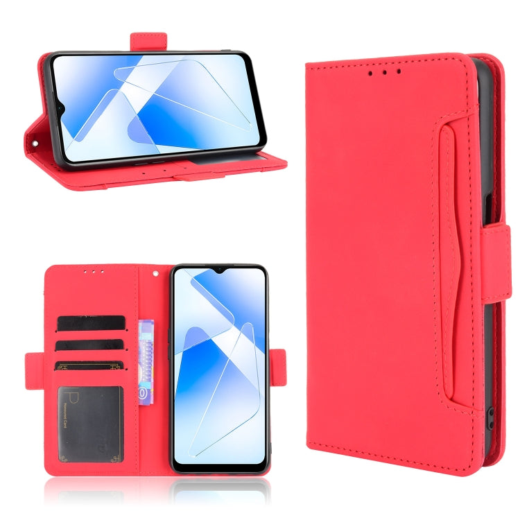 Skin Feel Calf Pattern Horizontal Flip Leather Case with Holder & Card Slots & Photo Frame — For Oukitel C23 Pro