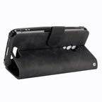 Solid Color Skin Feel Magnetic Buckle Horizontal Flip Calf Texture PU Leather Case with Holder & Card Slots & Wallet