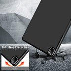 Cloth Texture Multi-folding Horizontal Flip PU Leather Shockproof Case with Holder & Sleep / Wake-up Function