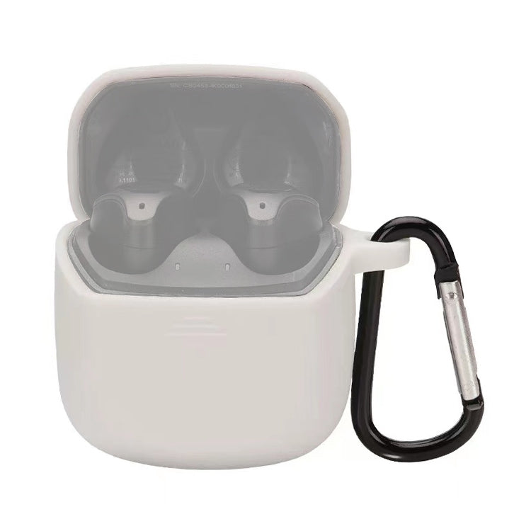 Silicone Earphone Protective Case for JBL Club Pro + TWS, with Hook — Black