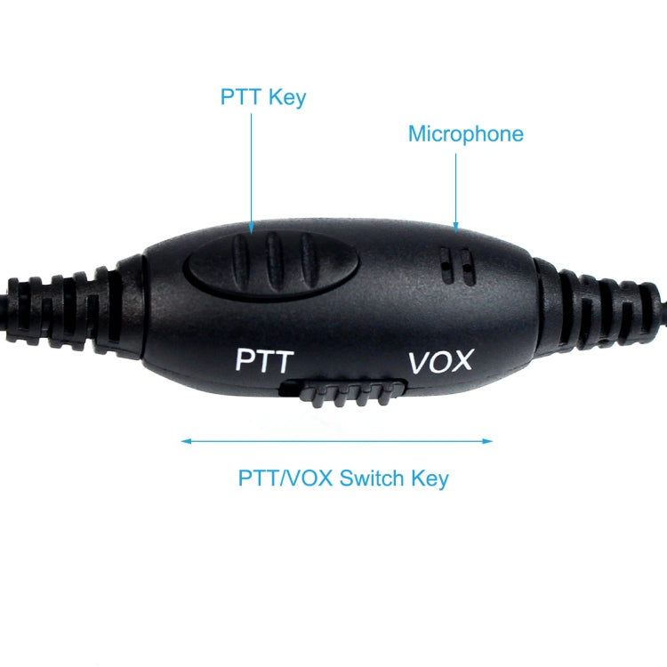 RETEVIS R-114 2 Pin K Head VOX Headset Earphone Microphone