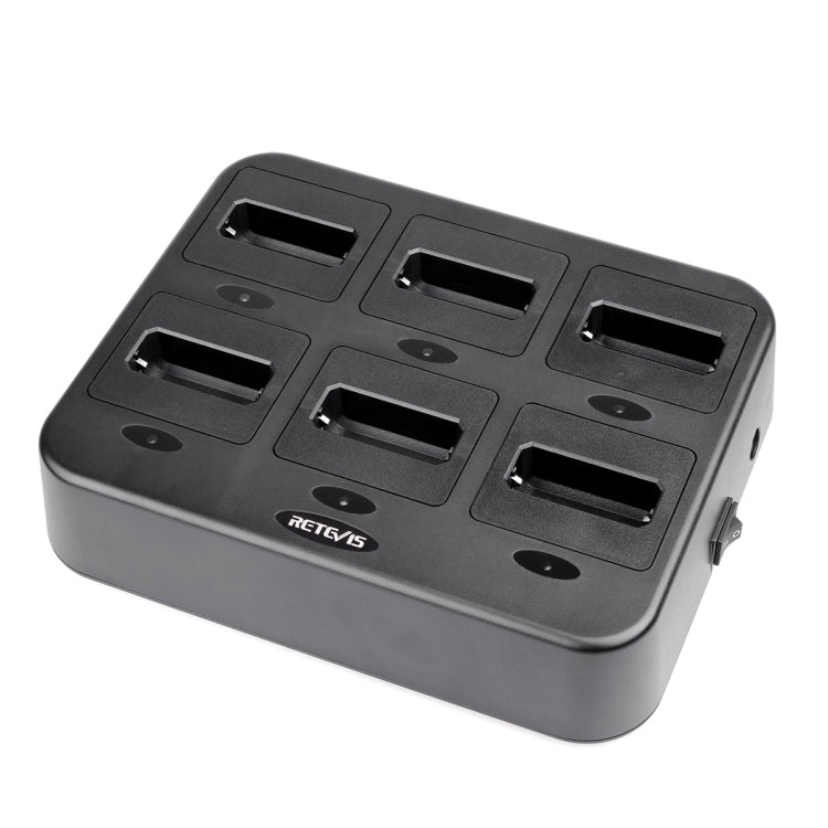 RETEVIS RTC22 Multi-function Six-Way Walkie Talkie Charger for Retevis RT22