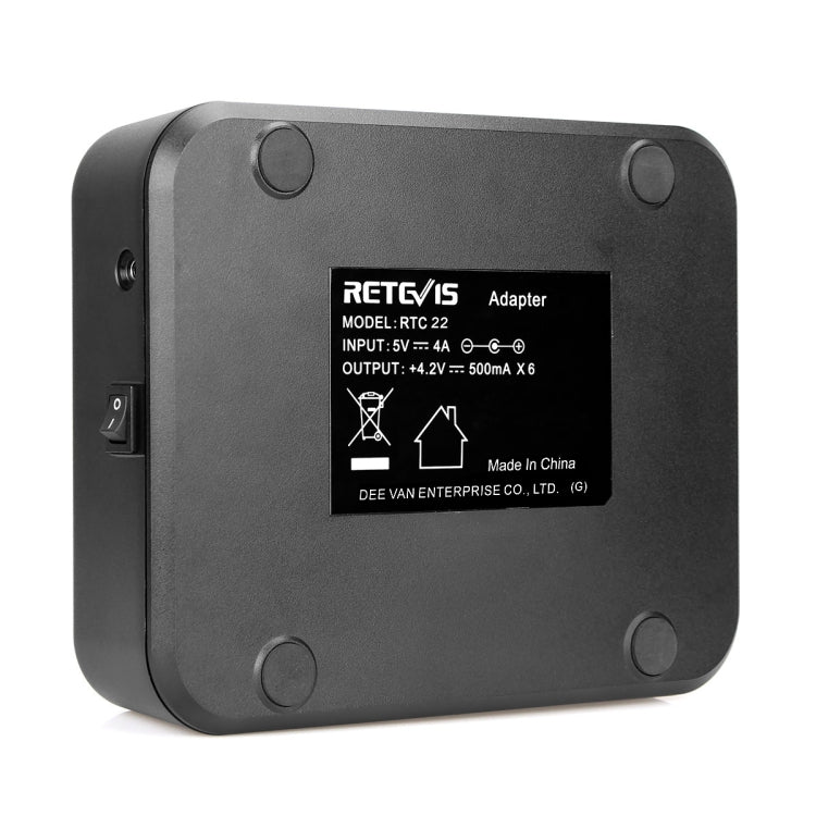 RETEVIS RTC22 Multi-function Six-Way Walkie Talkie Charger for Retevis RT22