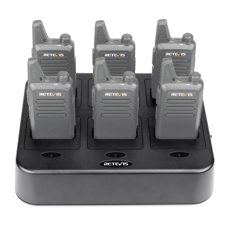 RETEVIS RTC22 Multi-function Six-Way Walkie Talkie Charger for Retevis RT22