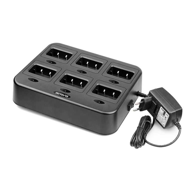 RETEVIS RTC27 Multi-function Six-Way Walkie Talkie Charger for Retevis RT27