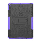 Tire Texture TPU + PC Shockproof Case with Holder — For iPad 10.2