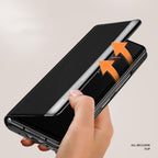 Matte First Layer Cowhide Folding Leather Case
