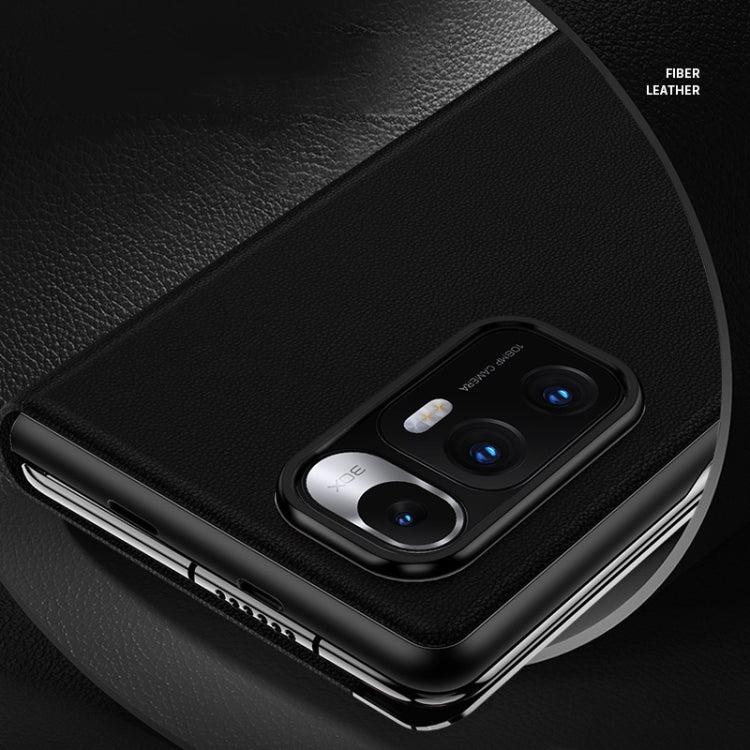 Matte First Layer Cowhide Folding Leather Case