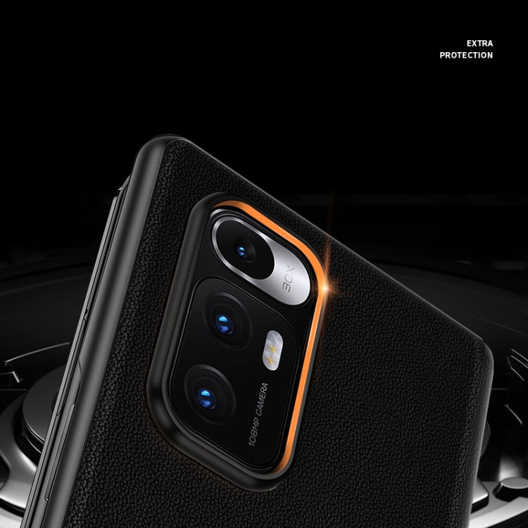Matte First Layer Cowhide Folding Leather Case