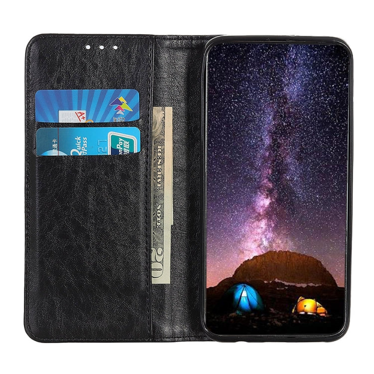 Magnetic Crazy Horse Texture Horizontal Flip Leather Case with Holder & Card Slots & Wallet, For ZET Blade A51