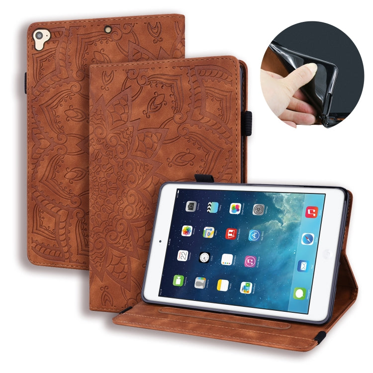 Calf Pattern Double Folding Design Embossed Leather Case with Holder & Card Slots & Pen Slot & Elastic Band — Pink
