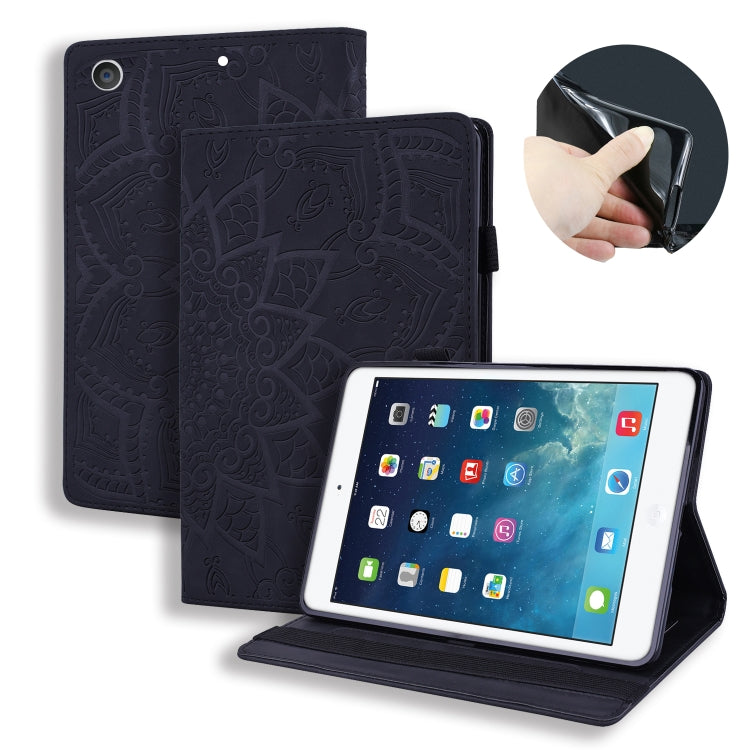Calf Pattern Double Folding Design Embossed Leather Case with Holder & Card Slots & Pen Slot & Elastic Band — view 12
