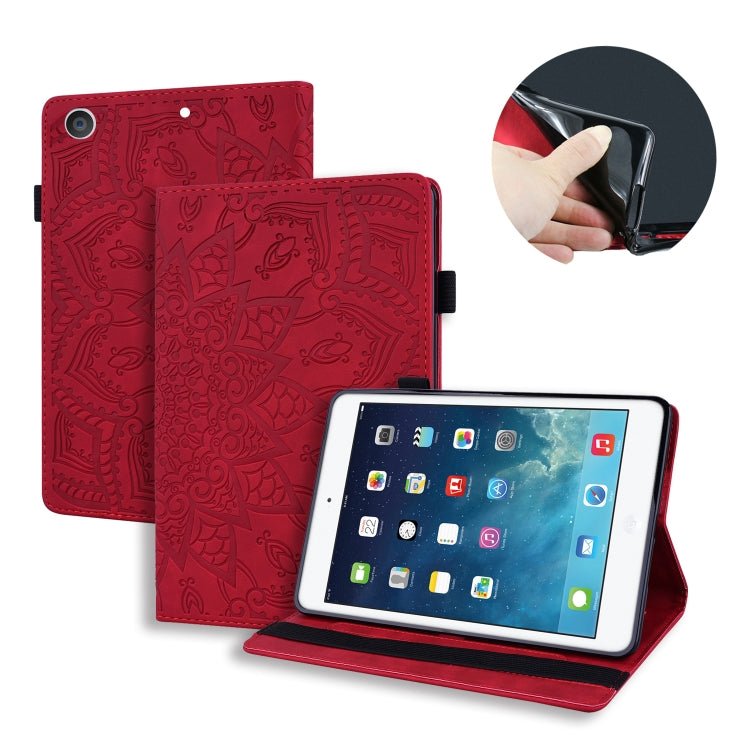 Calf Pattern Double Folding Design Embossed Leather Case with Holder & Card Slots & Pen Slot & Elastic Band — view 13
