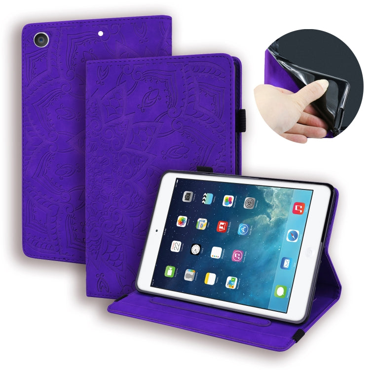 Calf Pattern Double Folding Design Embossed Leather Case with Holder & Card Slots & Pen Slot & Elastic Band — view 16