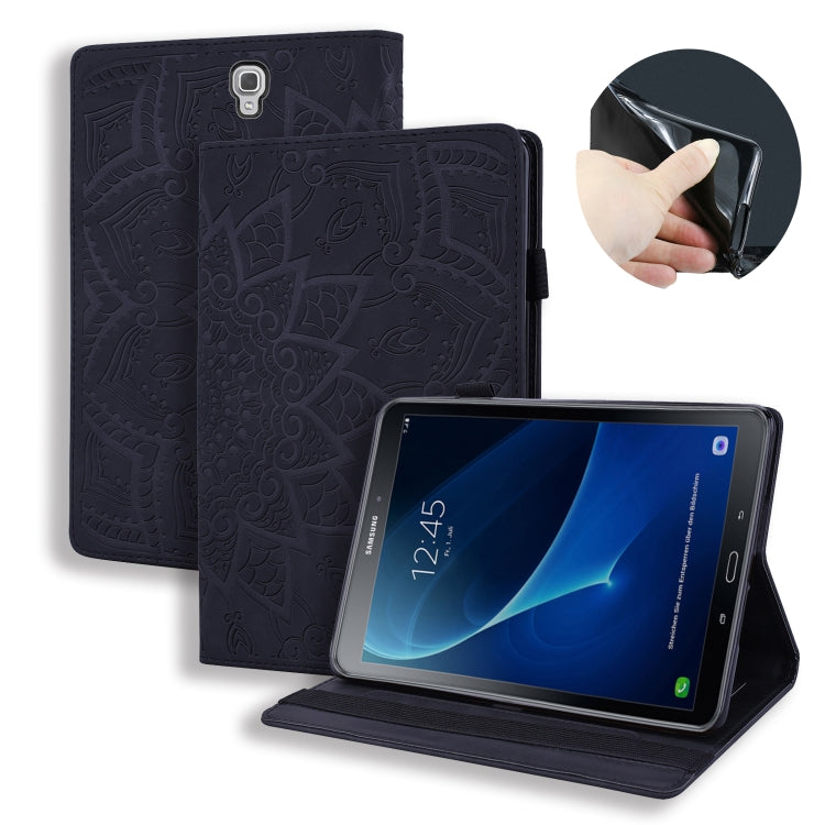 Calf Pattern Double Folding Design Embossed Leather Case with Holder & Card Slots & Pen Slot & Elastic Band — view 19