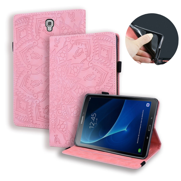 Calf Pattern Double Folding Design Embossed Leather Case with Holder & Card Slots & Pen Slot & Elastic Band — view 22