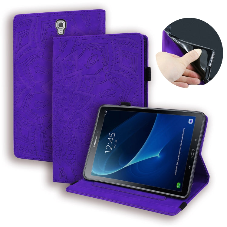 Calf Pattern Double Folding Design Embossed Leather Case with Holder & Card Slots & Pen Slot & Elastic Band — view 23
