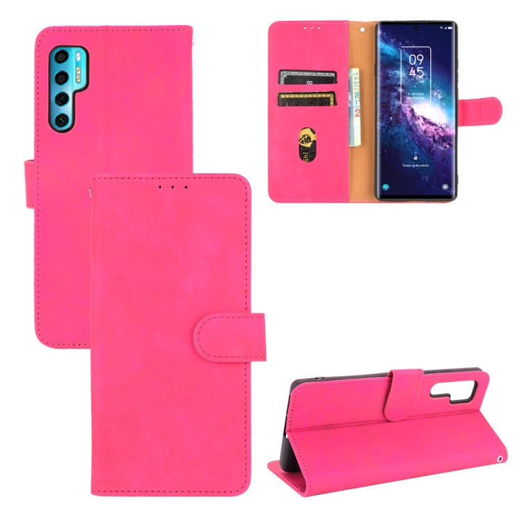 Solid Color Skin Feel Magnetic Buckle Horizontal Flip Calf Texture PU Leather Case with Holder & Card Slots & Wallet — view 13