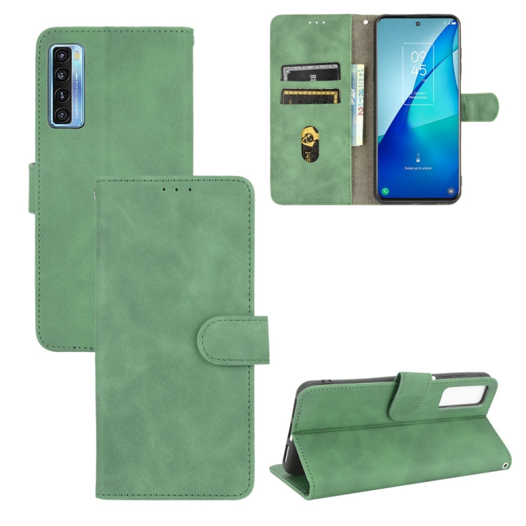 Solid Color Skin Feel Magnetic Buckle Horizontal Flip Calf Texture PU Leather Case with Holder & Card Slots & Wallet — view 17