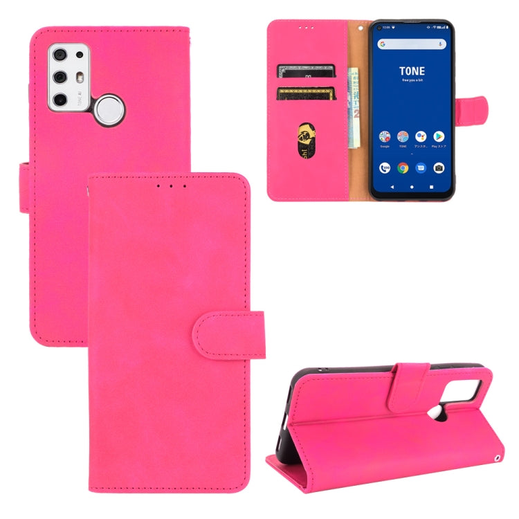 Solid Color Skin Feel Magnetic Buckle Horizontal Flip Calf Texture PU Leather Case with Holder & Card Slots & Wallet — view 23