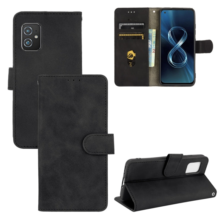 Solid Color Skin Feel Magnetic Buckle Horizontal Flip Calf Texture PU Leather Case with Holder & Card Slots & Wallet — view 25