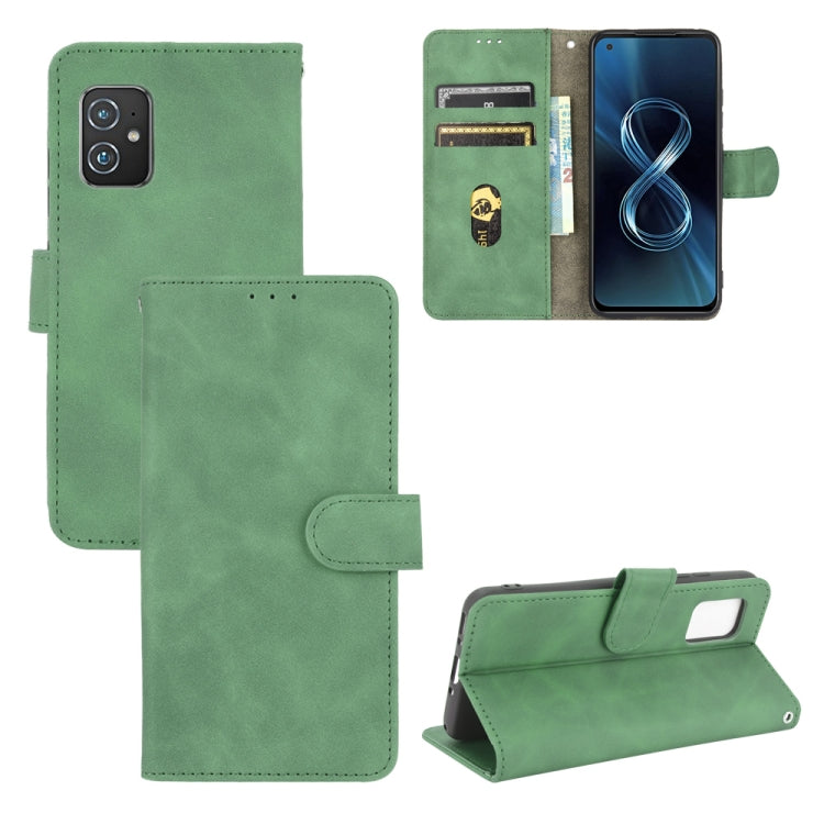 Solid Color Skin Feel Magnetic Buckle Horizontal Flip Calf Texture PU Leather Case with Holder & Card Slots & Wallet — view 27