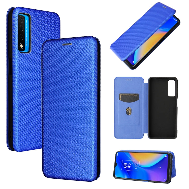 Carbon Fiber Texture Magnetic Horizontal Flip TPU + PC + PU Leather Case with Card Slot — view 9