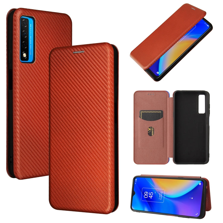 Carbon Fiber Texture Magnetic Horizontal Flip TPU + PC + PU Leather Case with Card Slot — view 10