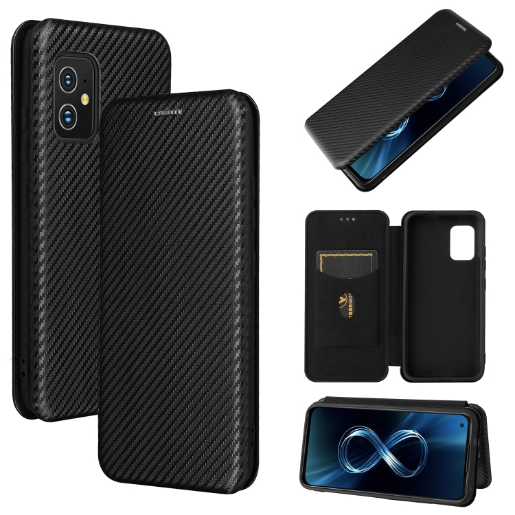Carbon Fiber Texture Magnetic Horizontal Flip TPU + PC + PU Leather Case with Card Slot — view 12