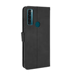 Solid Color Skin Feel Magnetic Buckle Horizontal Flip Calf Texture PU Leather Case with Holder & Card Slots & Wallet