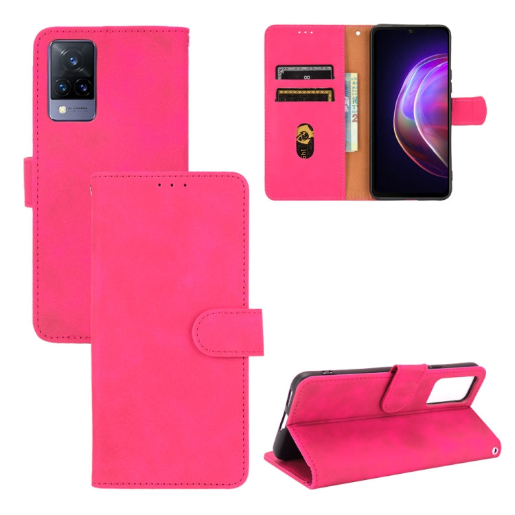 Solid Color Skin Feel Magnetic Buckle Horizontal Flip Calf Texture PU Leather Case with Holder & Card Slots & Wallet — view 13