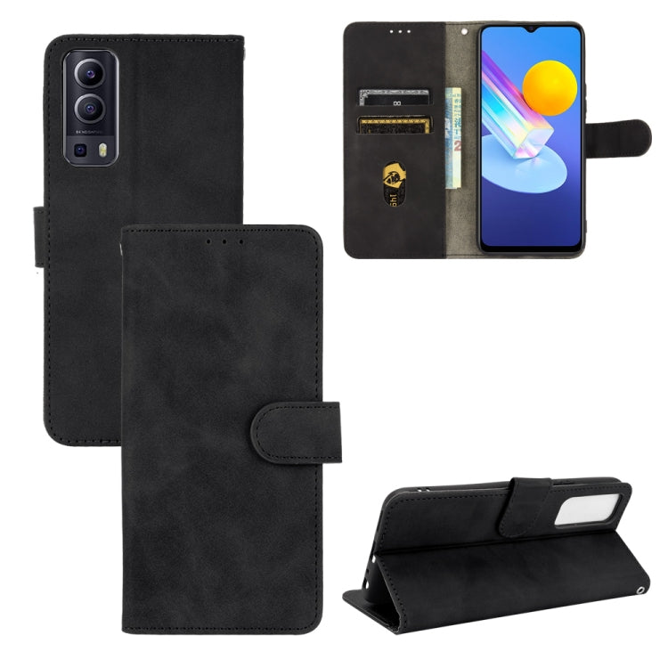 Solid Color Skin Feel Magnetic Buckle Horizontal Flip Calf Texture PU Leather Case with Holder & Card Slots & Wallet — view 15