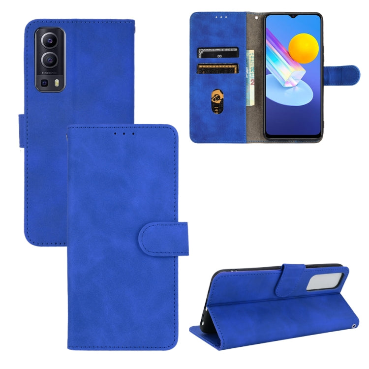 Solid Color Skin Feel Magnetic Buckle Horizontal Flip Calf Texture PU Leather Case with Holder & Card Slots & Wallet — view 16
