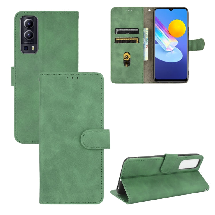 Solid Color Skin Feel Magnetic Buckle Horizontal Flip Calf Texture PU Leather Case with Holder & Card Slots & Wallet — view 17