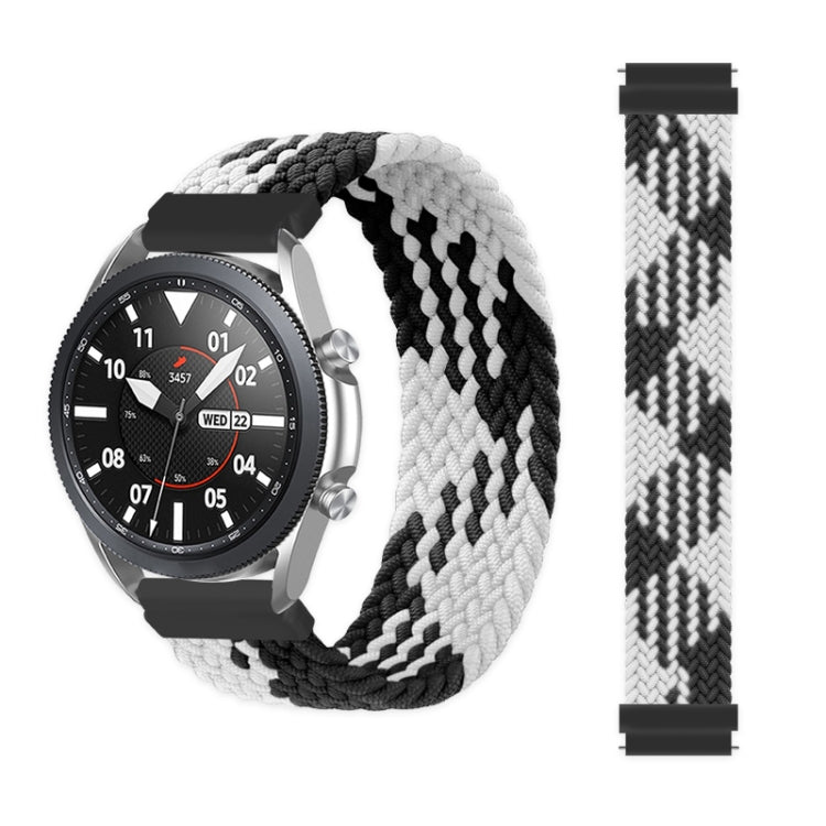 For Samsung Galaxy Watch 3 41mm Adjustable Nylon Braided Elasticity Replacement Strap Watchband