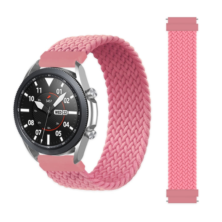 For Samsung Galaxy Watch 3 45mm Adjustable Nylon Braided Elasticity Replacement Strap Watchband