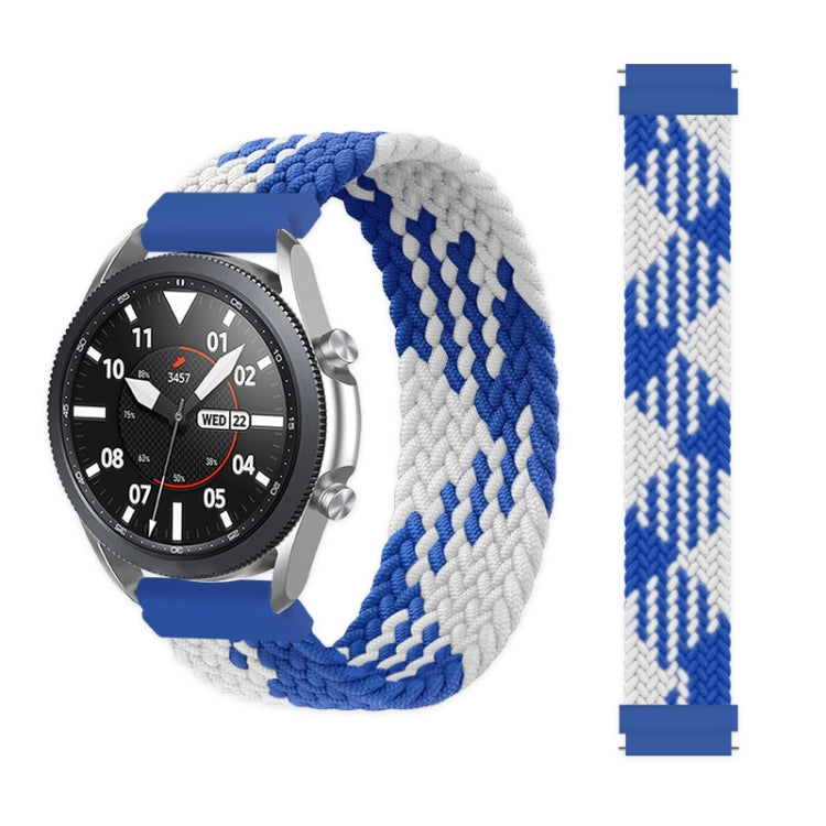 For Samsung Galaxy Watch 3 45mm Adjustable Nylon Braided Elasticity Replacement Strap Watchband