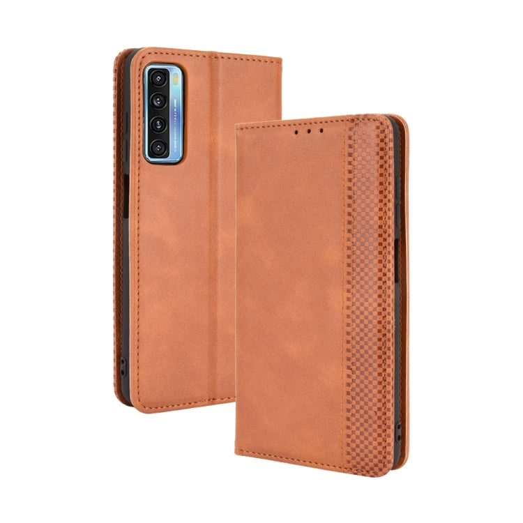 Magnetic Buckle Retro Crazy Horse Texture Horizontal Flip Leather Case with Holder & Card Slots & Photo Frame — view 15