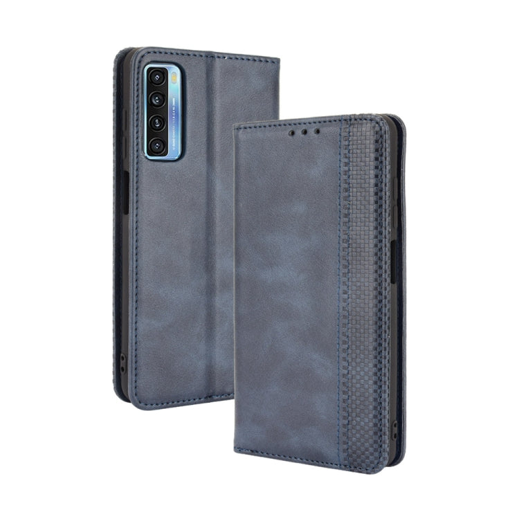 Magnetic Buckle Retro Crazy Horse Texture Horizontal Flip Leather Case with Holder & Card Slots & Photo Frame — view 16