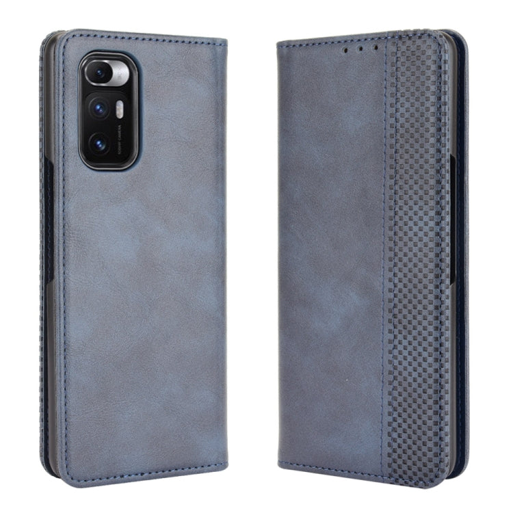 Magnetic Buckle Retro Crazy Horse Texture Horizontal Flip Leather Case with Holder & Card Slots & Photo Frame — view 9