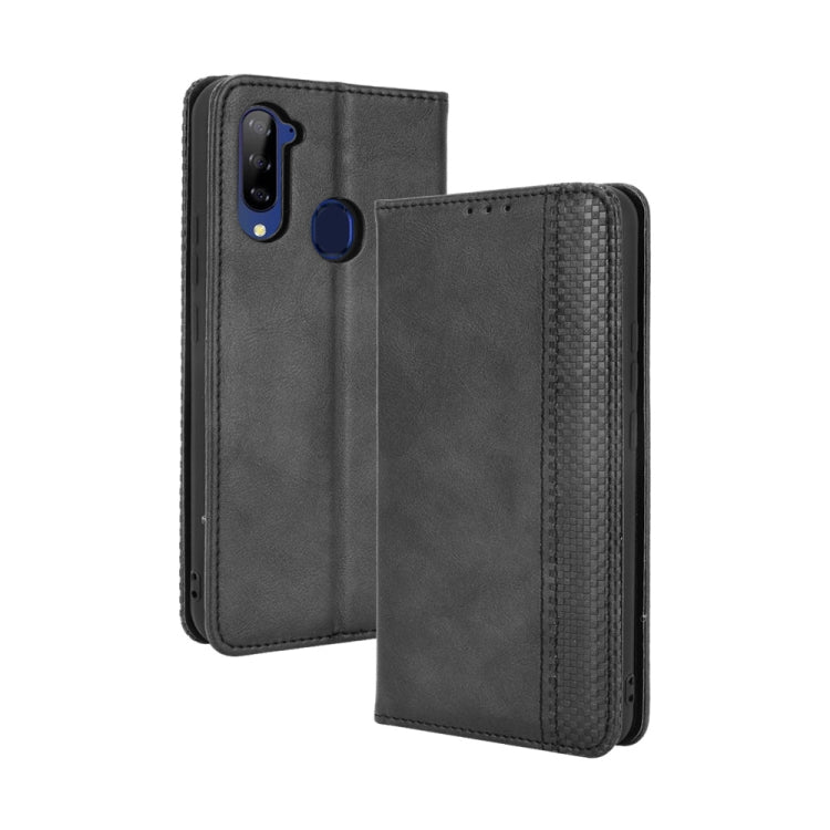 Magnetic Buckle Retro Crazy Horse Texture Horizontal Flip Leather Case with Holder & Card Slots & Photo Frame — view 11
