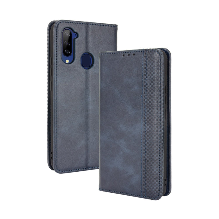 Magnetic Buckle Retro Crazy Horse Texture Horizontal Flip Leather Case with Holder & Card Slots & Photo Frame — view 13