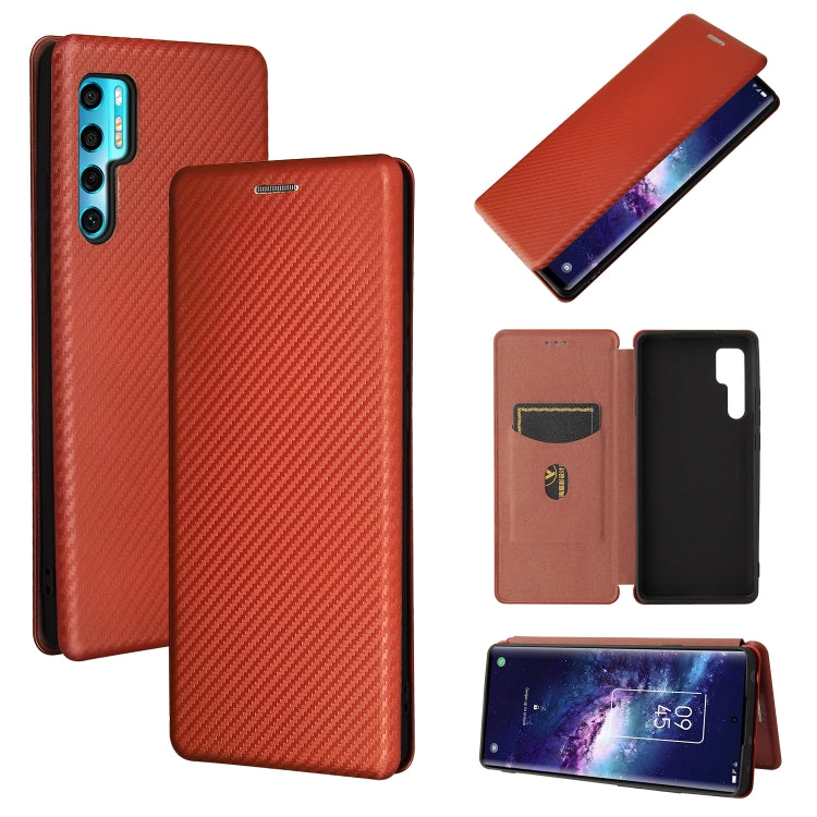 Carbon Fiber Texture Magnetic Horizontal Flip TPU + PC + PU Leather Case with Card Slot — view 22