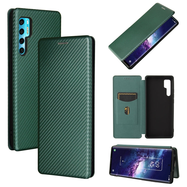 Carbon Fiber Texture Magnetic Horizontal Flip TPU + PC + PU Leather Case with Card Slot — view 23