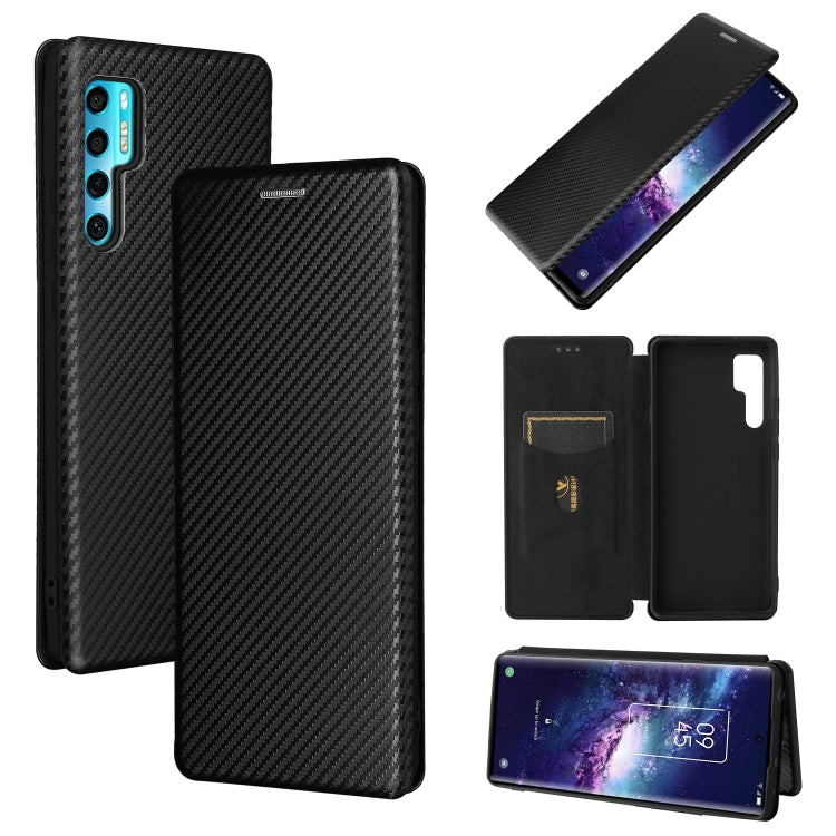 Carbon Fiber Texture Magnetic Horizontal Flip TPU + PC + PU Leather Case with Card Slot — view 25