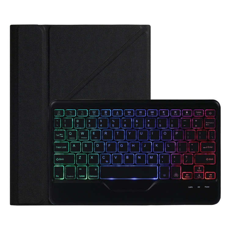B011S Splittable Backlight Bluetooth Keyboard Leather Case with Triangle Holder & Pen Slot