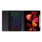 B011S Splittable Backlight Bluetooth Keyboard Leather Case with Triangle Holder & Pen Slot