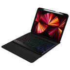 B011S Splittable Backlight Bluetooth Keyboard Leather Case with Triangle Holder & Pen Slot